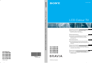 Bedienungsanleitung Sony Bravia KLV-S26A10E LCD fernseher