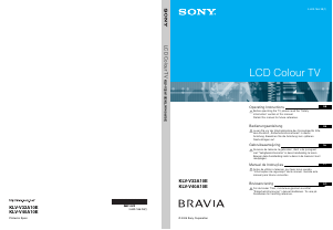 Bedienungsanleitung Sony Bravia KLV-V32A10E LCD fernseher