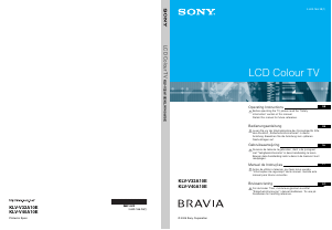 Bedienungsanleitung Sony Bravia KLV-V40A10E LCD fernseher