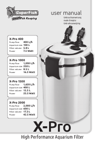 Handleiding SuperFish X-Pro 400 Aquariumfilter
