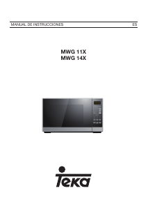 Manual de uso Teka MWG 11X Microondas