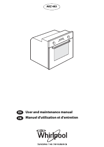 Manual Whirlpool AKZ 483/NB Oven