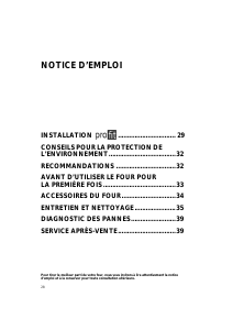 Mode d’emploi Whirlpool AKZ 232/WH Four
