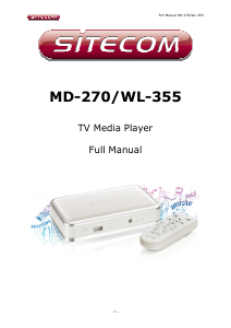 Handleiding Sitecom WL-355 Mediaspeler