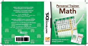 Manual Nintendo DS Personal Trainer - Math