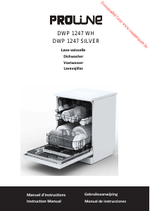 Manual de uso Proline DWP 1247 WH Lavavajillas