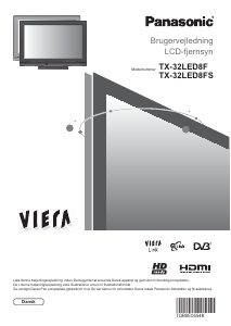 Brugsanvisning Panasonic TX-32LED8F Viera LCD TV