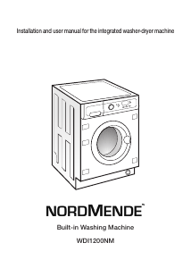 Manual Nordmende WDI1200NM Washing Machine