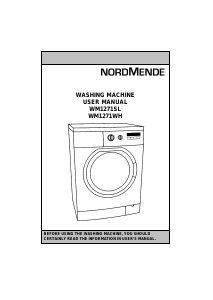 Manual Nordmende WM1271WH Washing Machine
