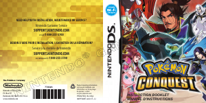 Manual Nintendo DS Pokemon Conquest