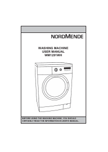 Manual Nordmende WM1291WH Washing Machine