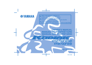 Handleiding Yamaha Kodiak 700 (2021) Quad