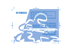Handleiding Yamaha YFM700R (2015) Quad