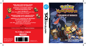 Manual Nintendo DS Pokemon Mystery Dungeon Explorers of Darkness