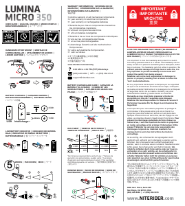 Manual de uso NiteRider Lumina Micro 350 Faro bicicleta