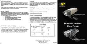 Handleiding NiteRider MiNewt 150 Cordless Fietslamp