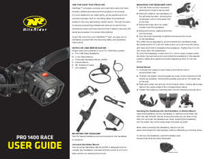 Manual NiteRider Pro 1400 Race Bicycle Light