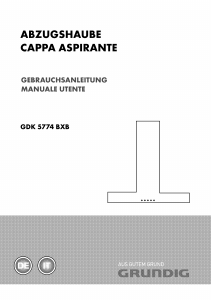 Manuale Grundig GDK 5774 BXB Cappa da cucina