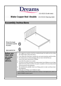 Manual Dreams Blake (143x201) Bed Frame