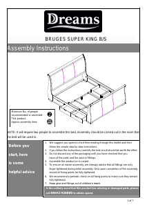 Handleiding Dreams Bruges (191x234) Bedframe