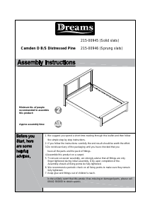 Manual Dreams Camden (105x149) Bed Frame