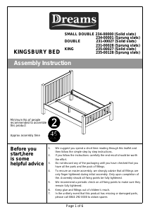 Handleiding Dreams Kingsbury Bedframe