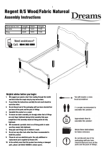 Handleiding Dreams Regent Bedframe