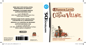 Handleiding Nintendo DS Professor Layton and the Curious Village