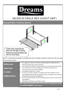 Manual Dreams Valencia Bed Frame