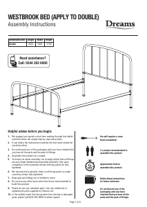 Handleiding Dreams Westbrook Bedframe