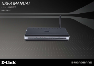 Manual D-Link DSL-2640B Router