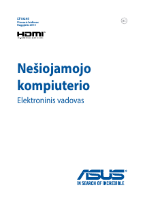 Vadovas Asus X556UQ Vivobook Nešiojamasis kompiuteris