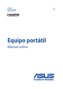 Manual de uso Asus X556UR Vivobook Portátil