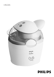 Manual Philips HR2305 Ice Cream Machine