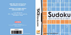 Manual Nintendo DS Sudoku Gridmaster