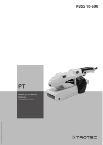 Manual Trotec PBSS 10-600 Lixadeira de rolos