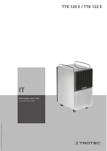 Manuale Trotec TTK 120 E Deumidificatore