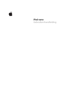 Handleiding Apple iPod nano (4th gen) Mp3 speler