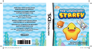 Manual Nintendo DS The Legendary Starfy