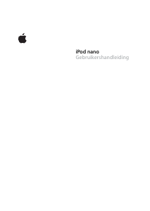 Handleiding Apple iPod nano (5th gen) Mp3 speler