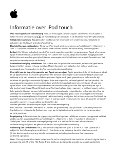 Handleiding Apple iPod touch (4th gen) Mp3 speler