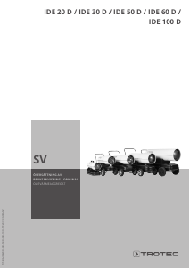 Bruksanvisning Trotec IDE 100 D Värmefläkt