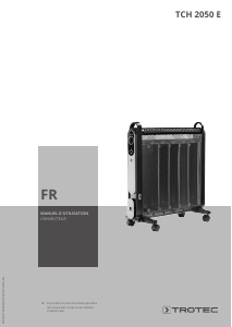 Mode d’emploi Trotec TCH 2050 E Chauffage