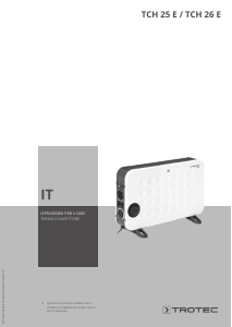 Manuale Trotec TCH 26 E Termoventilatore