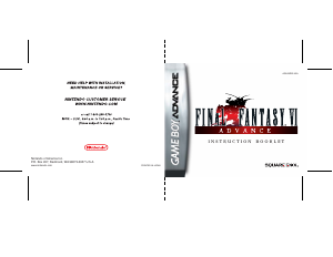 Manual Nintendo GameBoy Advance Final Fantasy VI