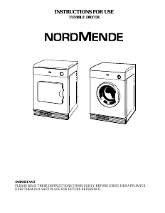 Handleiding Nordmende TDV61NMSL Wasdroger