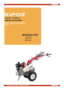 Manual Kipor KDT 410 Cultivator