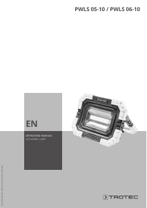 Manual Trotec PWLS 05-10 Lamp