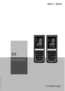 Bedienungsanleitung Trotec BD21 Laser-entfernungsmesser