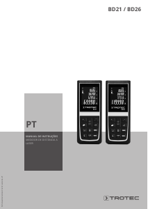 Manual Trotec BD21 Medidor de distâncias a laser